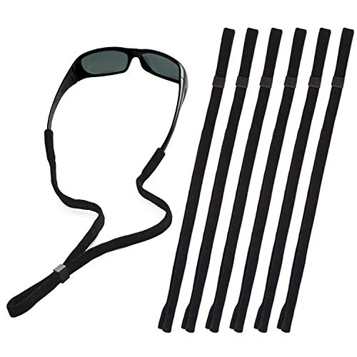 10Black Sunglasses eyewear Nylon Neck Strap Glasses Retainers Cord String Sports